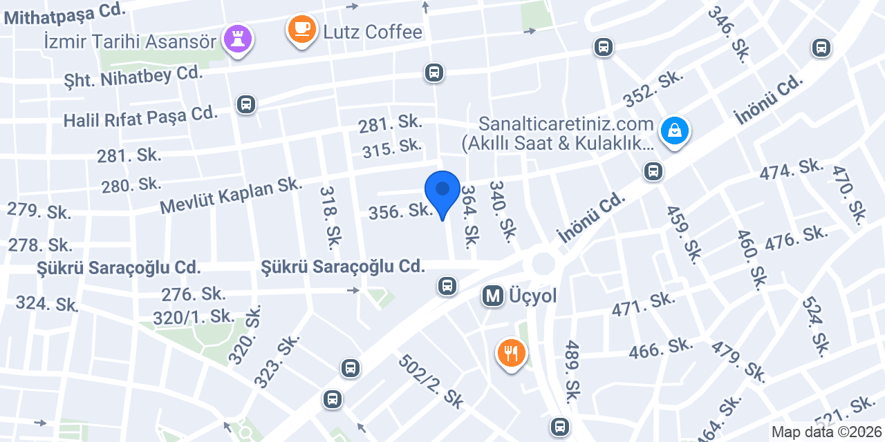 Üçyol Tekel Bayii konumu