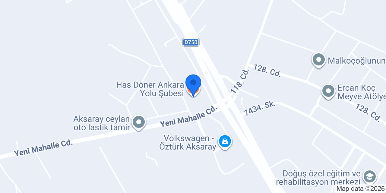 Has Döner Ankara Yolu Şubesi konumu