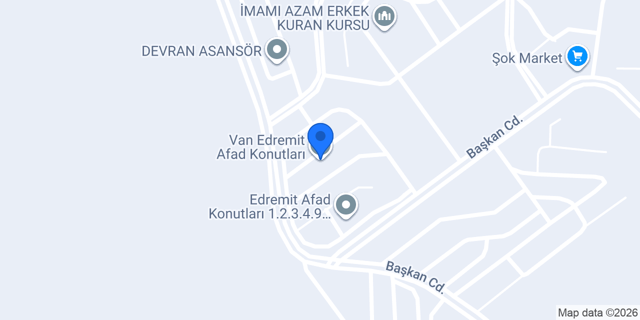 Van Edremit Afad Konutları konumu