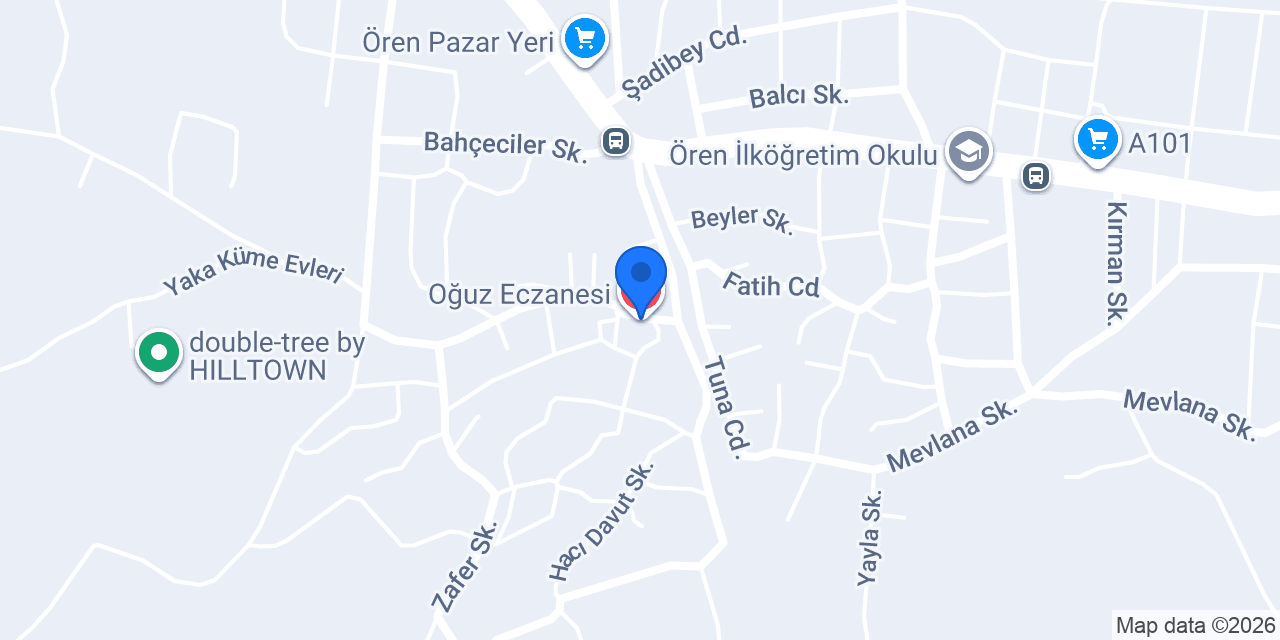 Oğuz Eczanesi konumu
