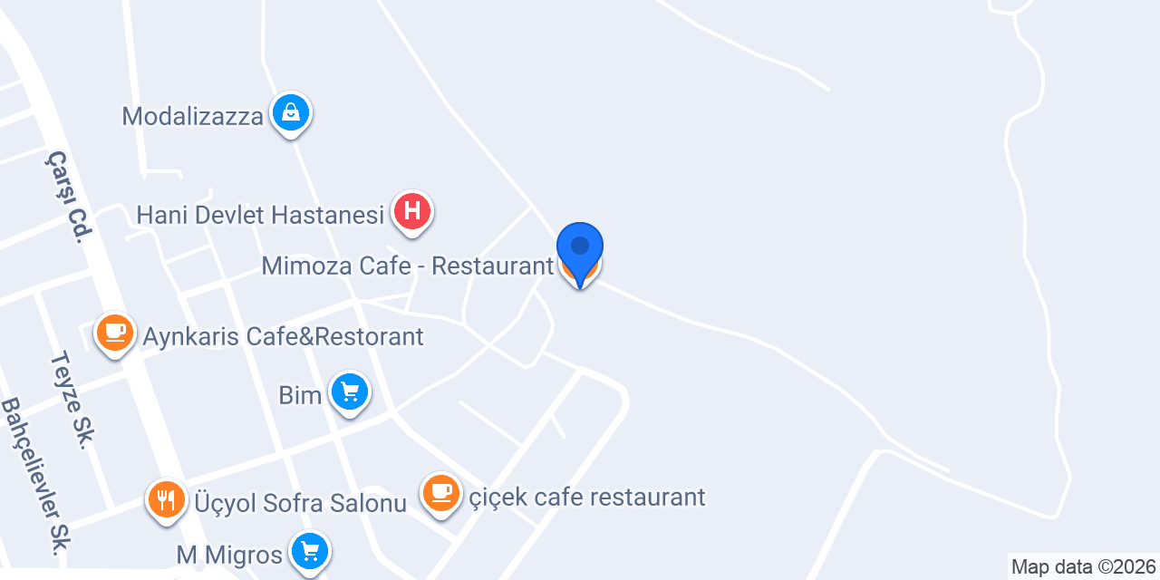 Mimoza Cafe - Restaurant konumu