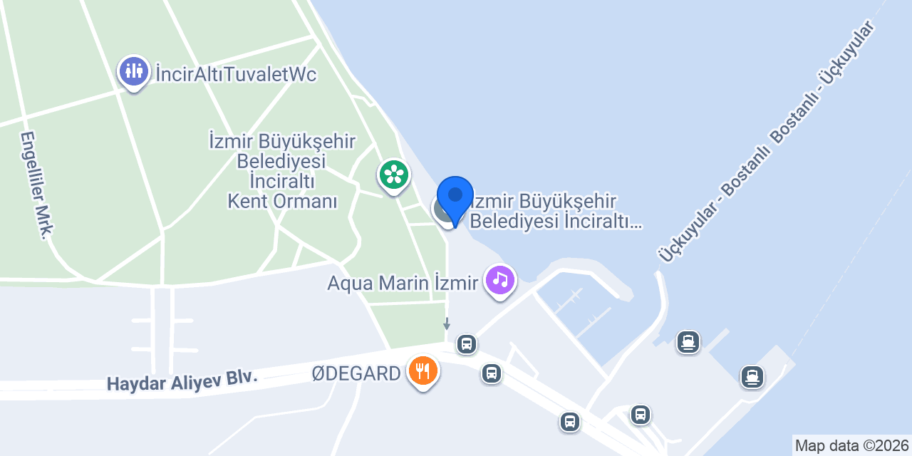 İnciraltı Engelliler Merkezi Şubesi konumu