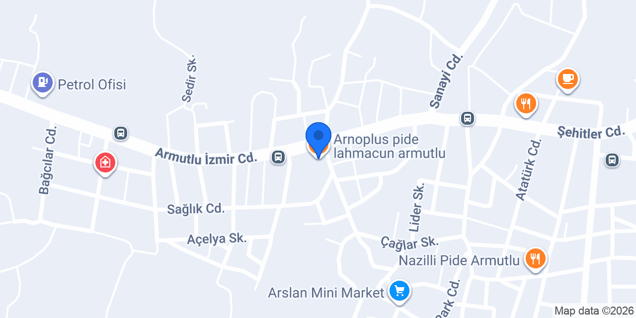 Arnoplus pide lahmacun armutlu konumu