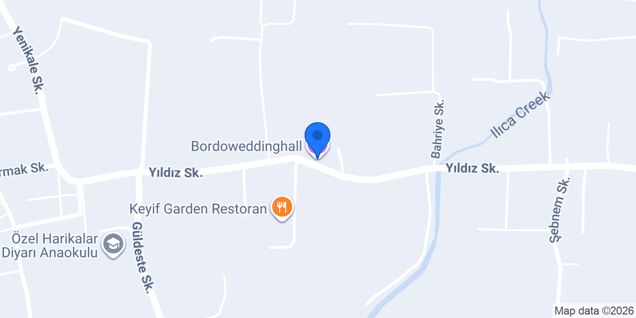 Bordoweddinghall konumu