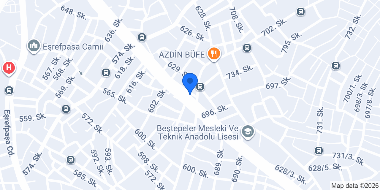 M.B Erkek Kuaförü konumu