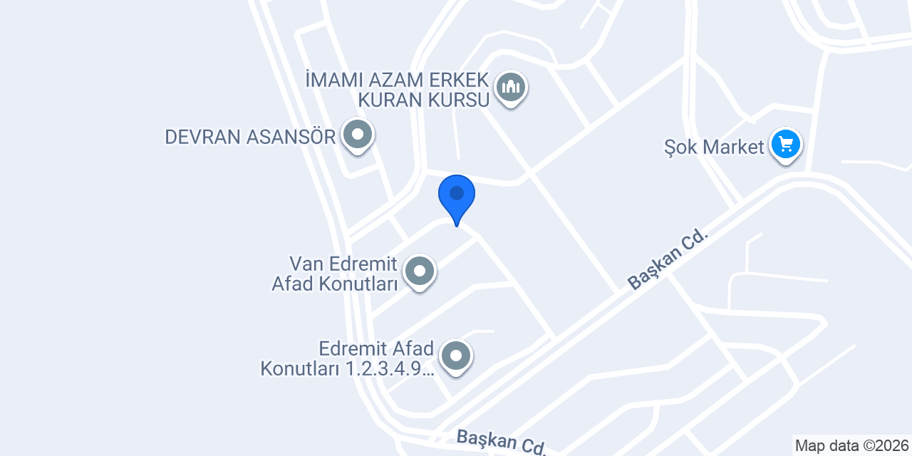 Van Edremit Kombi ve Elektrikçi konumu
