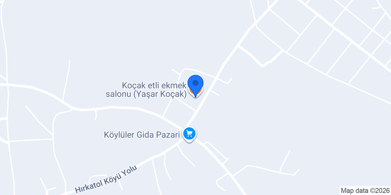 Koçak etli ekmek salonu (Yaşar Koçak) konumu