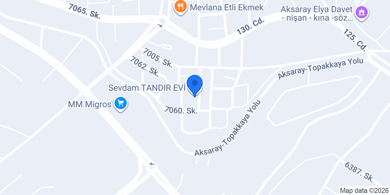 Sevdam TANDIR EVİ konumu
