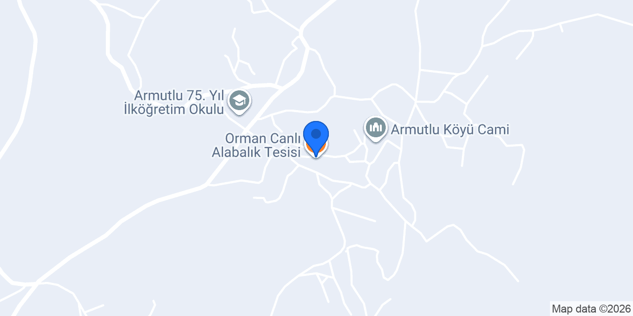 Orman Canlı Alabalık Tesisi konumu