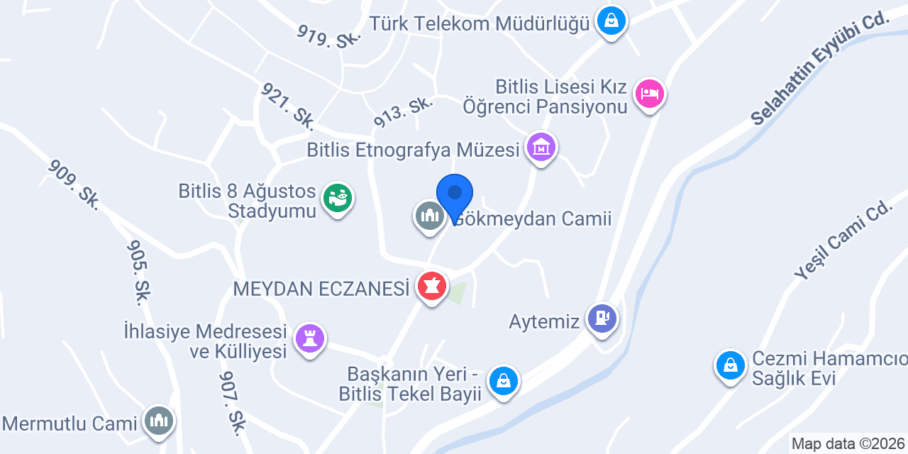 Bitlis Orman İşletme Müdürlüğü konumu