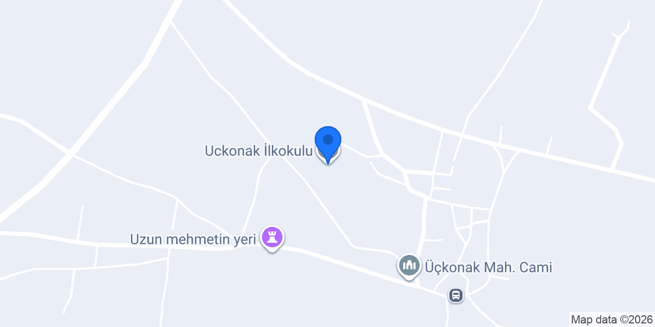 Uckonak İlkokulu konumu
