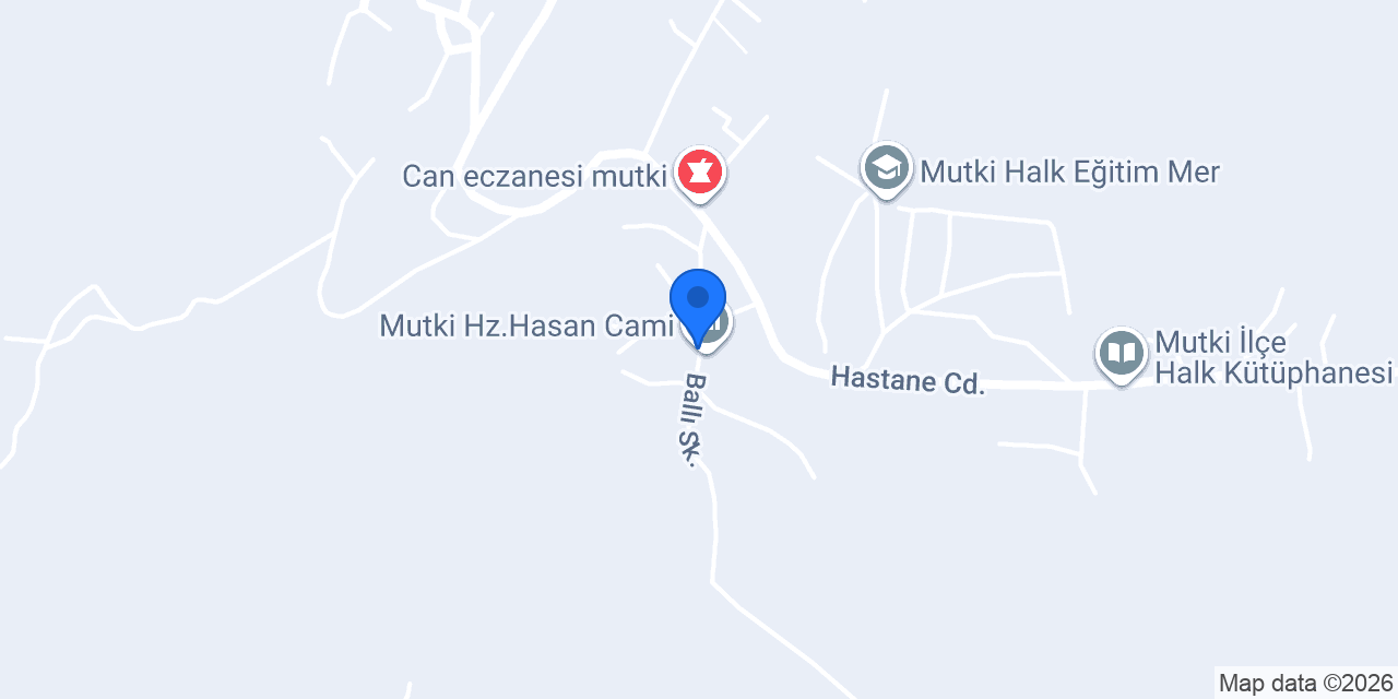 Mutki İlçe Müftülüğü konumu