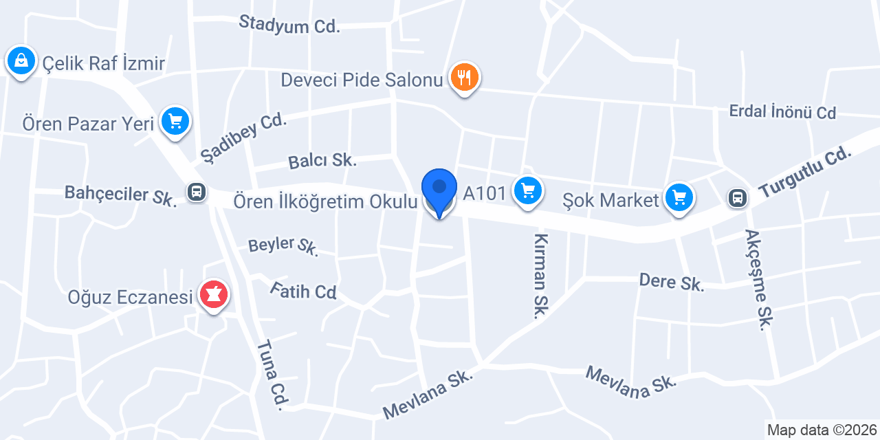 Ören İlköğretim Okulu konumu