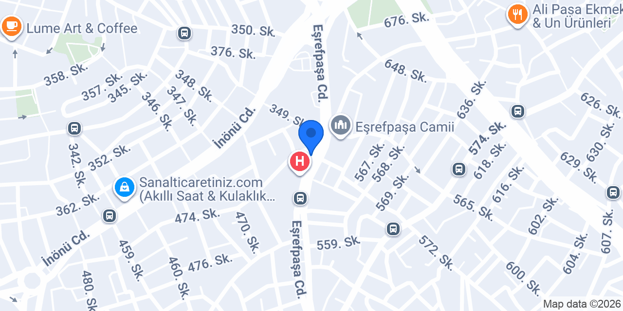 Eşrefpaşa Taksi konumu