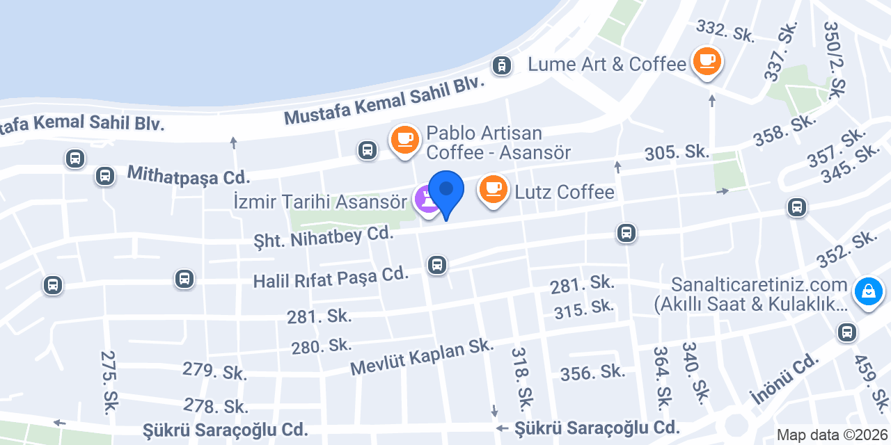 Tarihi Asansör Restorant konumu