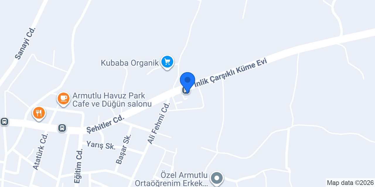 Şevket gıda konumu
