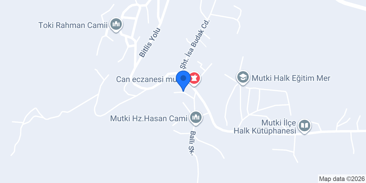 Şifa Mutki Eczanesi konumu