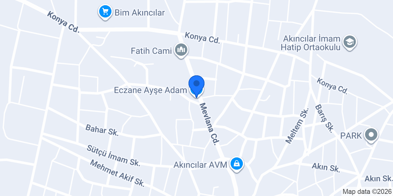 Eczane Ayşe Adam konumu