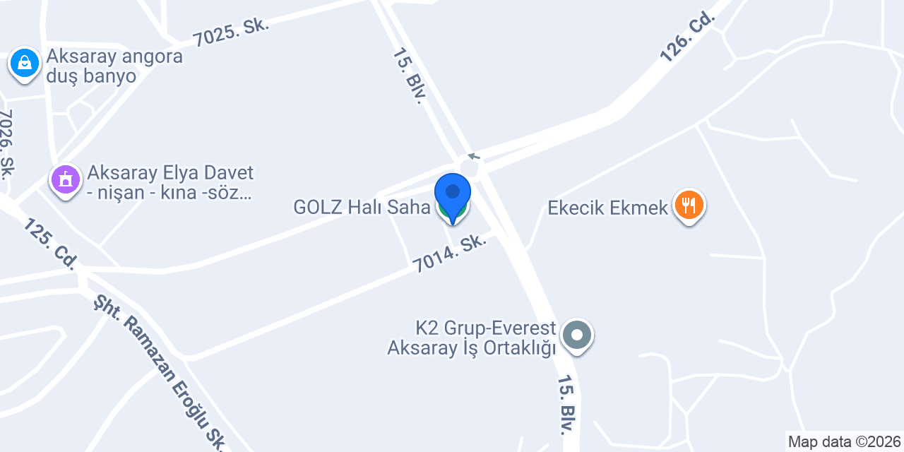 GOLZ Halı Saha konumu