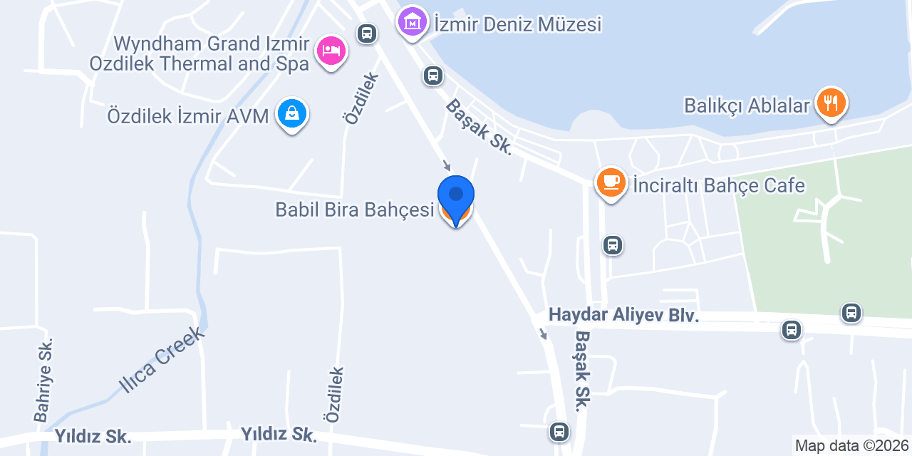 Babil Bira Bahçesi konumu