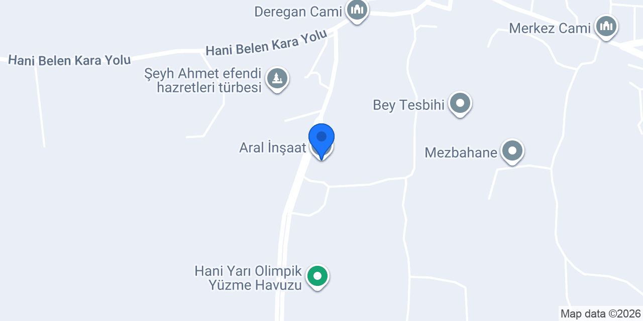 Aral İnşaat konumu