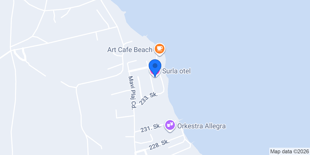 Surla otel konumu