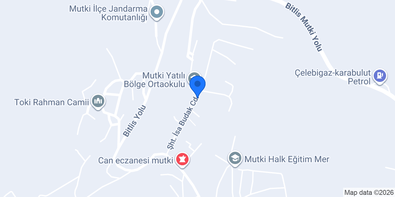 Mutki Askerlik Şubesi konumu