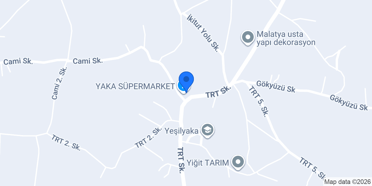 YAKA SÜPERMARKET konumu