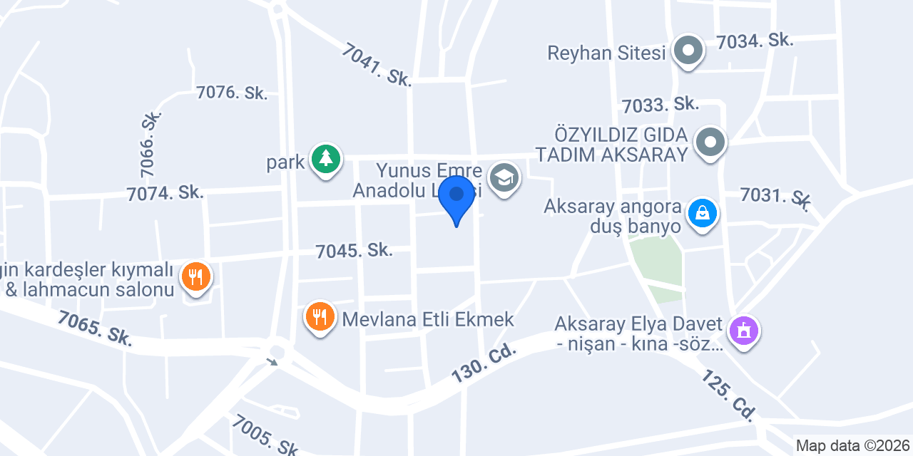 AKSARAY Murat Elektrik ve Uydu konumu