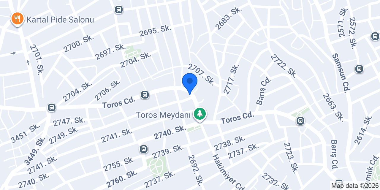 Seren Tekstil Toros Terzi konumu