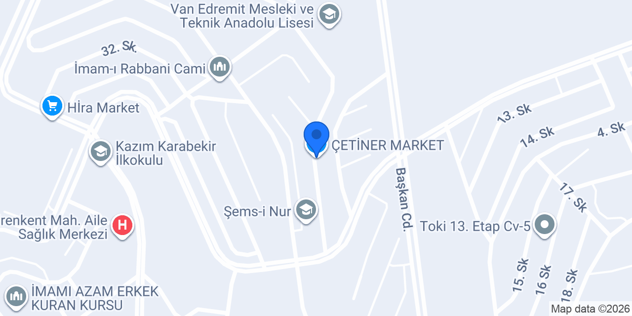 ÇETİNER MARKET konumu