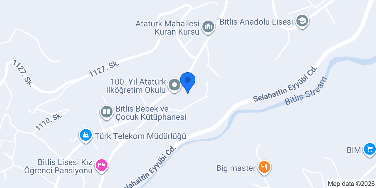 Bitlis Rehberlik Ve Araştırma Merkezi konumu