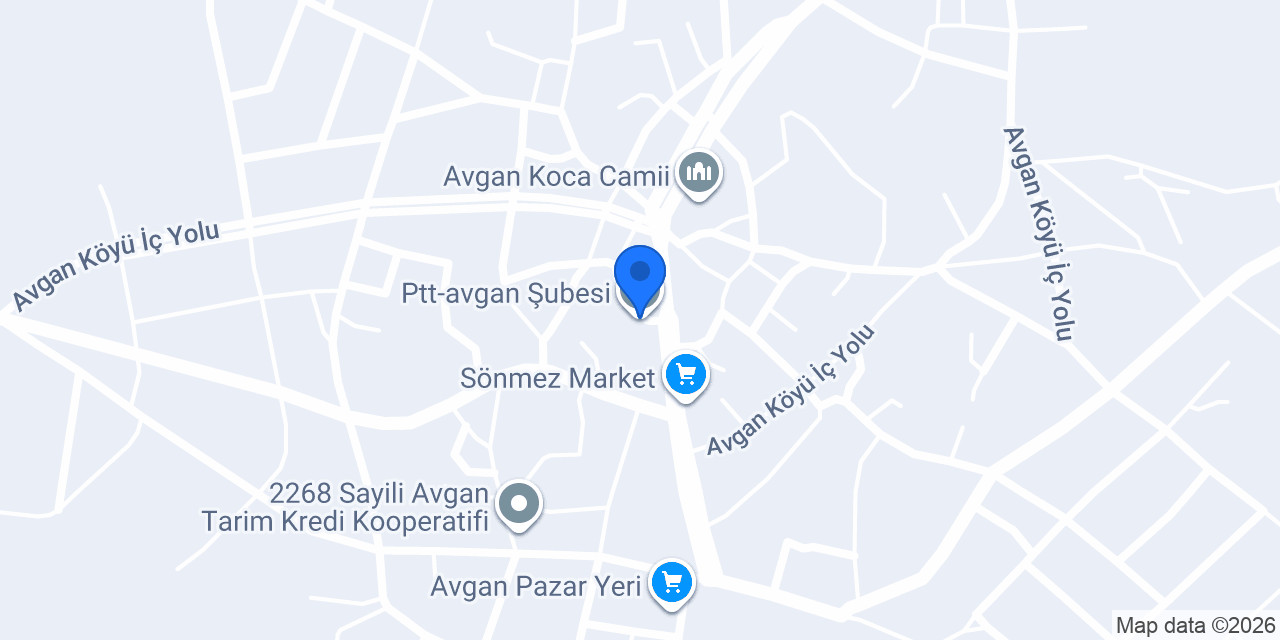 Ptt-avgan Şubesi konumu