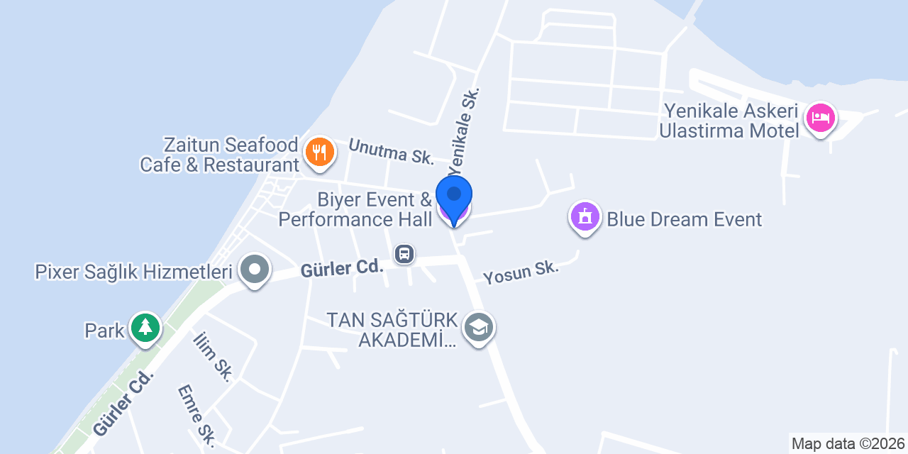 Biyer Event & Performance Hall konumu