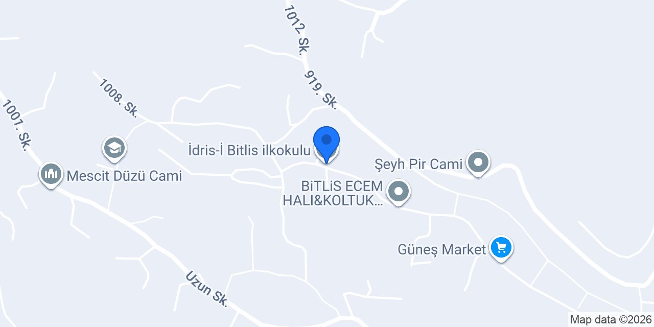 İdris-İ Bitlis ilkokulu konumu