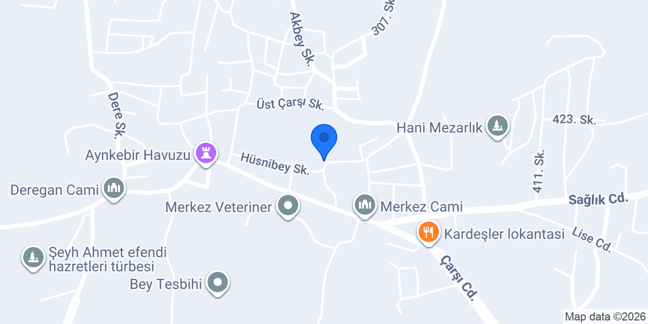 Yağız Veteriner Kliniği konumu