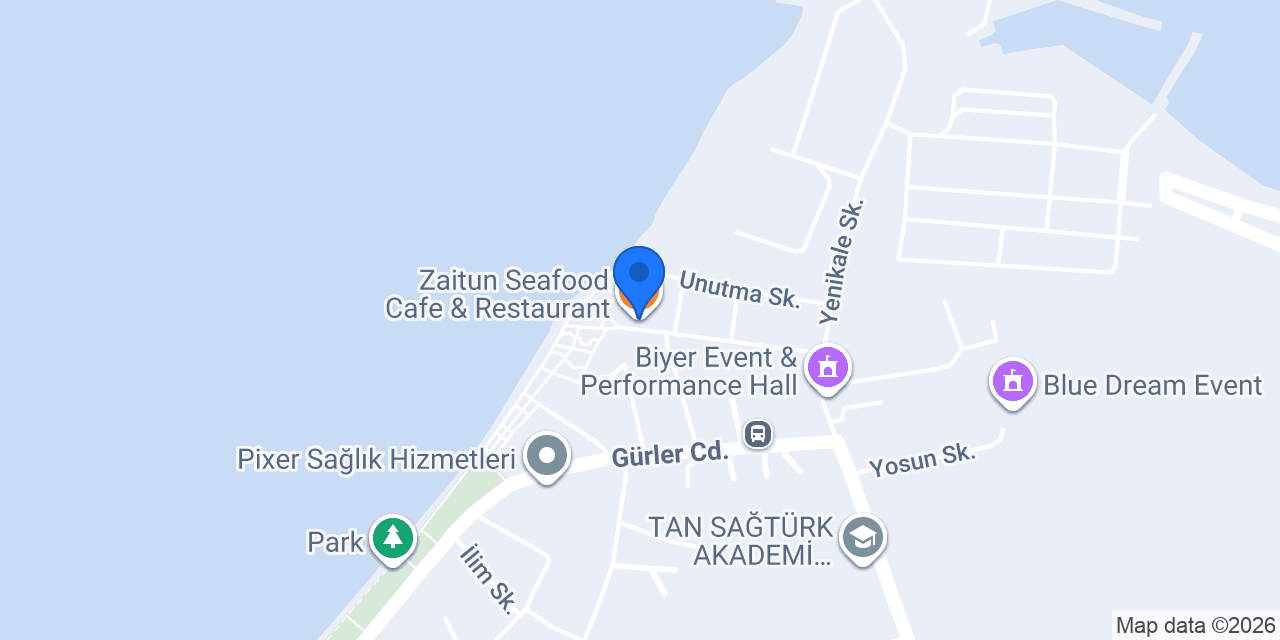 Zaitun Seafood Cafe & Restaurant konumu