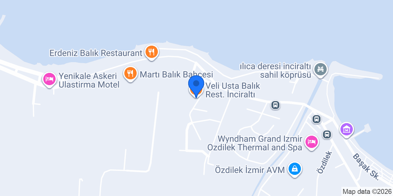 Veli Usta Balık Rest. İnciraltı konumu
