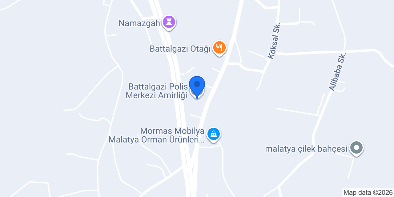 Battalgazi Polis Merkezi Amirliği konumu
