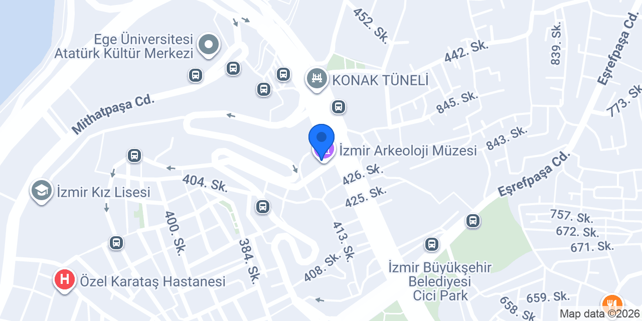 İzmir Arkeoloji Müzesi konumu