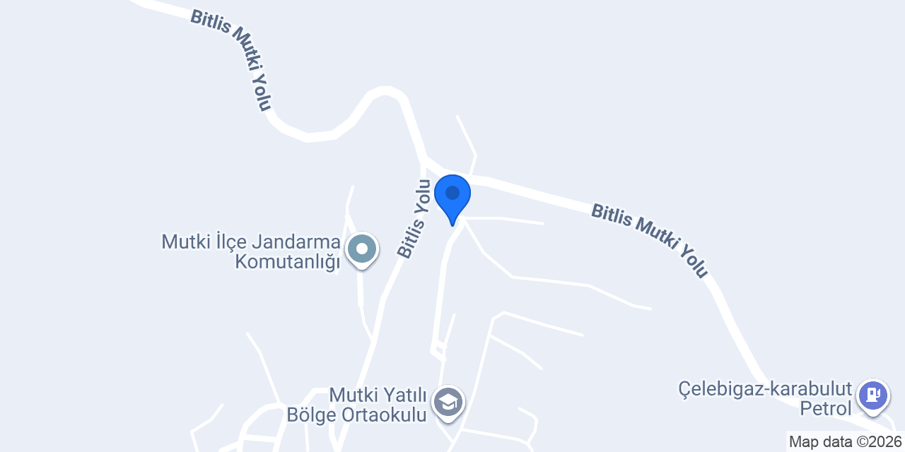 Mutki İlçe Tarım Müdürlüğü konumu