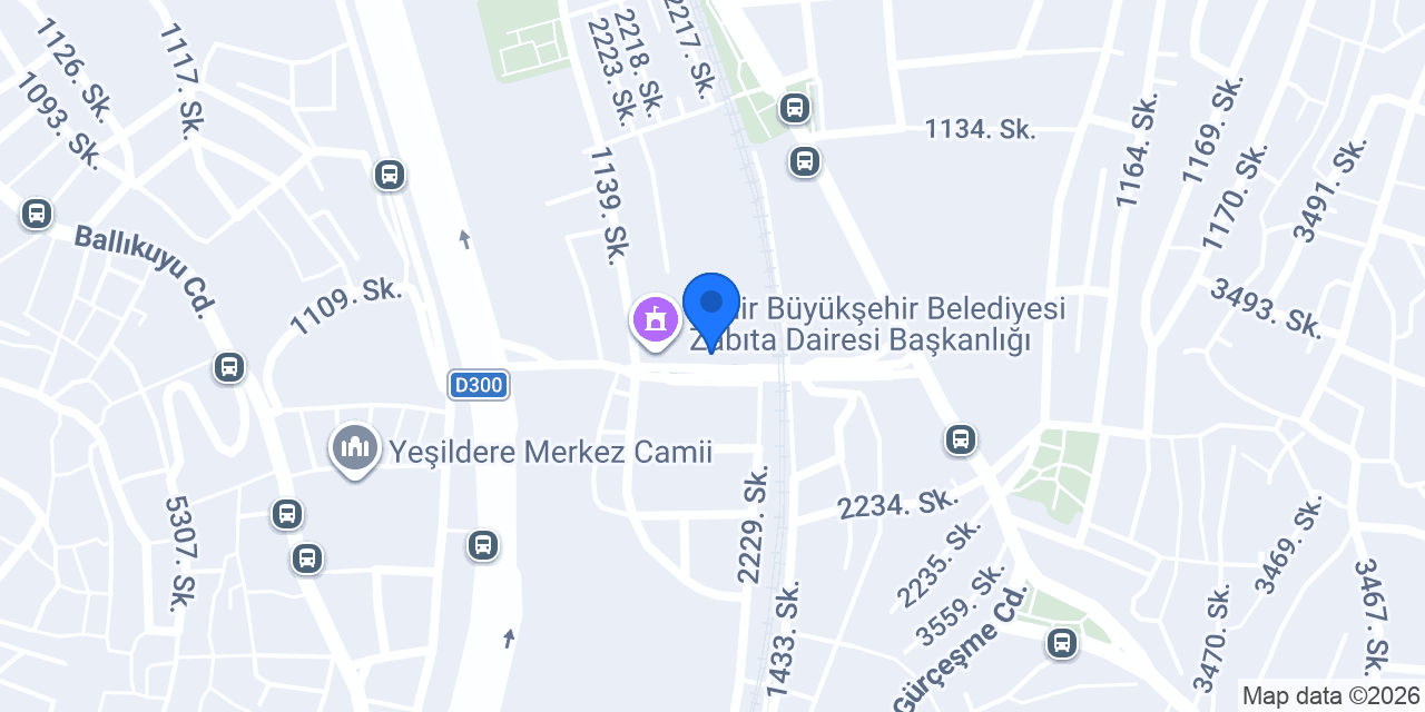 Zabıta Şube Müdürlüğü konumu