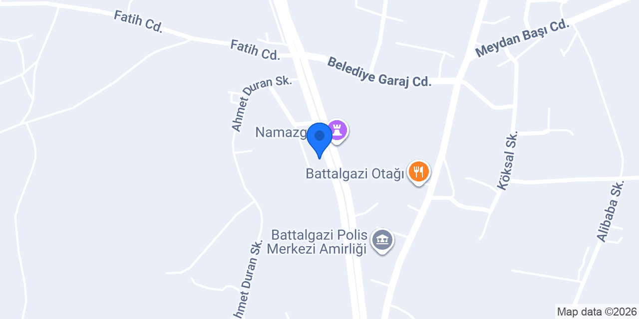Battalgazi yemek fabrikası konumu