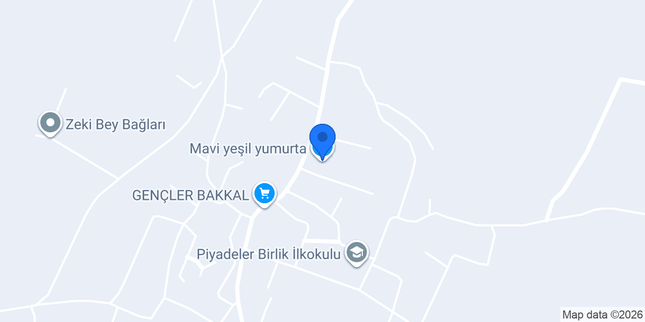 Mavi yeşil yumurta konumu