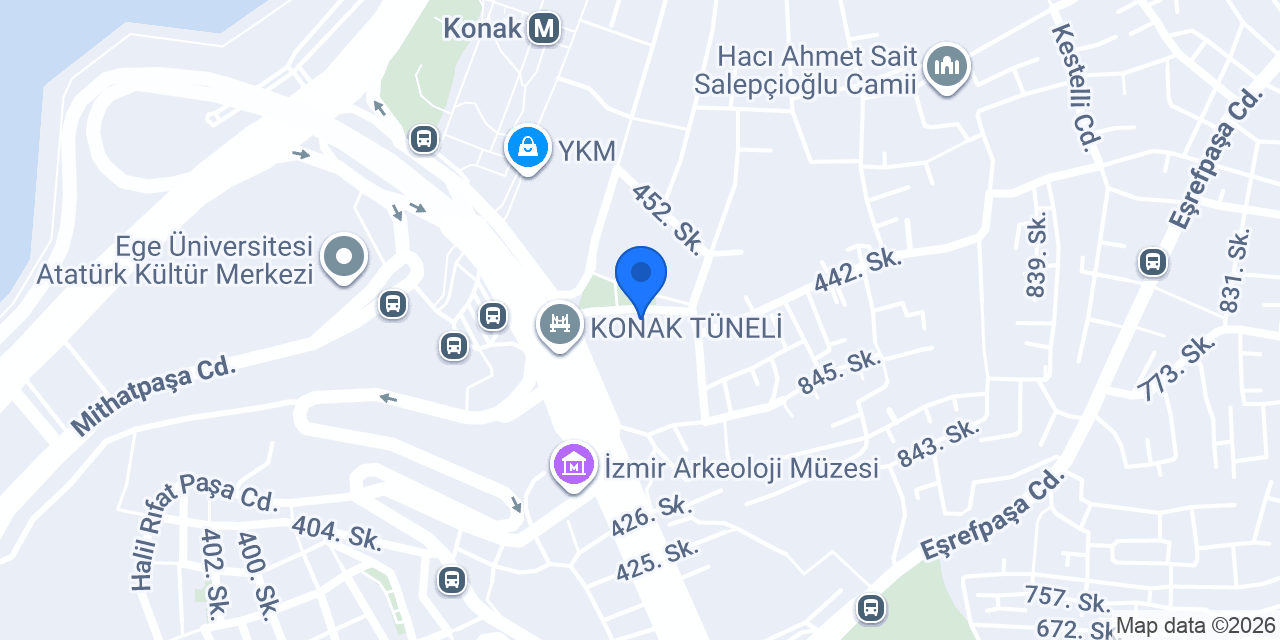 Alsancak N.S.I Devlet Hastanesi konumu