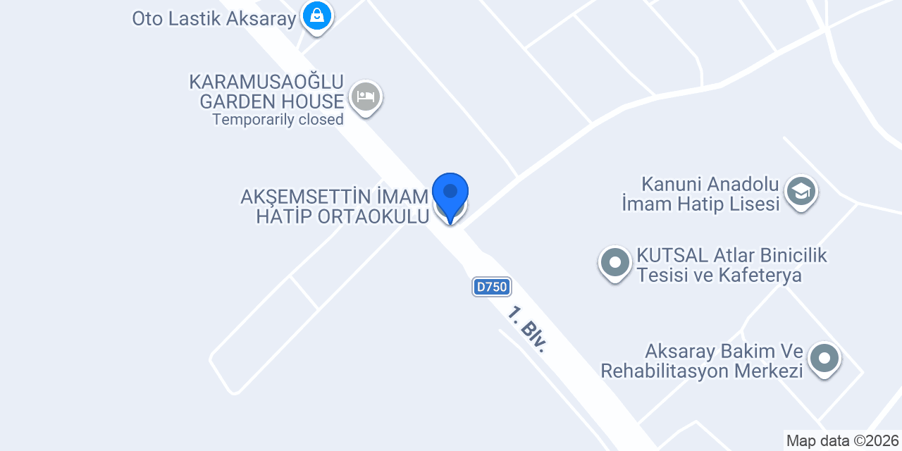 AKŞEMSETTİN İMAM HATİP ORTAOKULU konumu