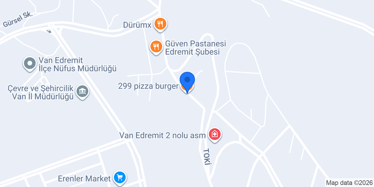 299 pizza burger konumu