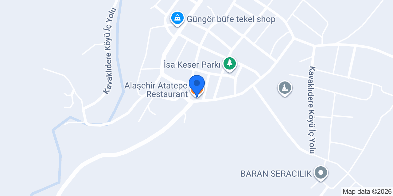 Alaşehir Atatepe Restaurant konumu