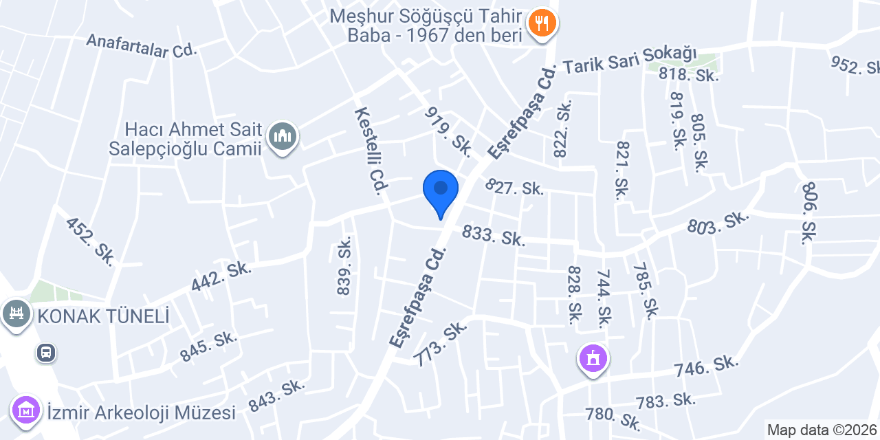 Haznedar Büro Ofis Mobilyaları konumu