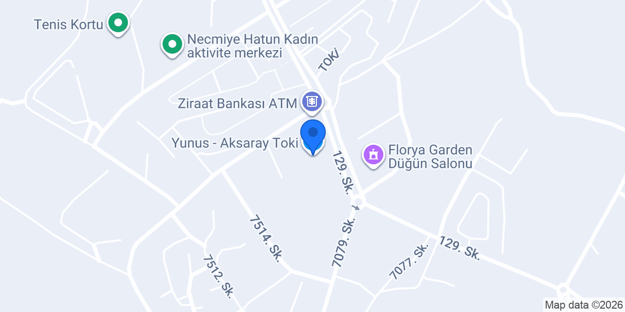 Yunus - Aksaray Toki konumu